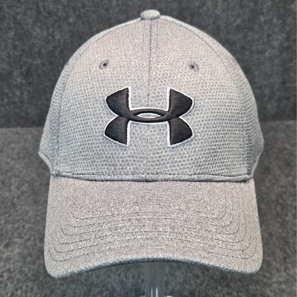 Under Armour Mens Blitzing Curved Brim Stretch Fit Hat Grey L/XL 1254123